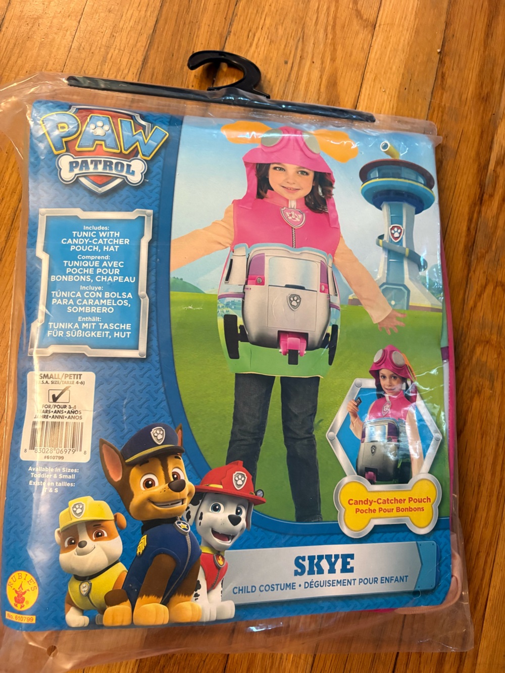Paw Patrol Skye Pink and Green Candy-Catcher Tunic